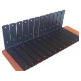 12 PACK - L 8" X H 6" X W1.5, 5MM THICK BLACK L SH