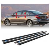 4PCS WEATHERSTRIP WINDOW MOULDING TRIM SEAL BELT C