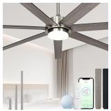 $180 MINISLAK 65 INCH LARGE SMART CEILING FAN WITH