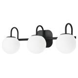 MODERN BLACK BATHROOM VANITY LIGHT FIXTURES 3 LIGH
