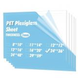 ART3D 5-PACK OF 24 36" PET/PLEXIGLASS SHEETS, TRAN