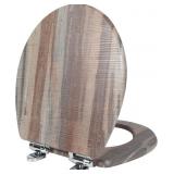 ANGOL SHIOLD ROUND TOILET SEAT MOLDED WOOD TOILET