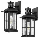 2PACK 15INCH LARGE OUTDOOR WALL LIGHTS,MODERN BLAC