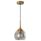 KCO LIGHTING MODERN GLOBE PENDANT LIGHT 7  SMOKE G