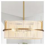 $190 15.7" MODERN BOHO DRUM CHANDELIER CEILING LIG