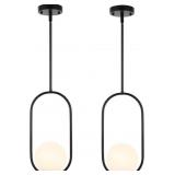$133 BYOLIIMA MODERN GLOBE PENDANT LIGHT MID CENTU