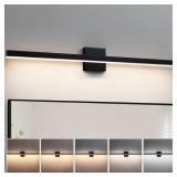KAISITE BLACK VANITY LIGHT FOR BATHROOM ABOVE MIRR