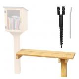 LITTLE LIBRARY BOX OUTDOOR BENCH, LARGE 39.4"X13.8