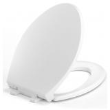 ELONGATED TOILET SEAT, 18.5  SOFT/SLOW CLOSE OVAL