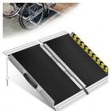 $104 VNN PORTABLE WHEELCHAIR RAMP 2FT, NON-SLIP AL