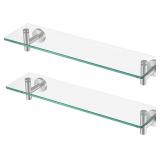 KES GLASS SHELF FOR BATHROOM, FLOATING GLASS SHELV