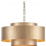 $170 20  BRUSHED BRASS MODERN CHANDELIER CLASSIC 3