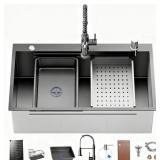 $218 STAINLESS STEEL KITCHEN SINK WITH FAUCET: 30-