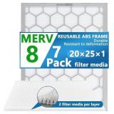 20X25X1 MERV 8 AIR FILTER,AC FURNACE AIR FILTER,RE