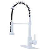 WHITE KITCHEN FAUCET,SPRING WHITE KITCHEN SINK FAU