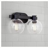 TAWSON DAN MODERN FARMHOUSE 2-LIGHT VANITY LIGHT W