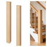 $130 RED OAK NEWEL POST - 3.5"X3.5"X40"SOLID HARDW