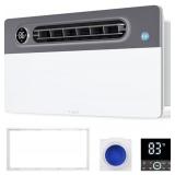 $130 VALLISCO BATHROOM FAN WITH LIGHT AND 1900W HE