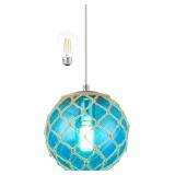 BLUE PENDANT LIGHT COASTAL PENDANT LIGHT NAUTICAL