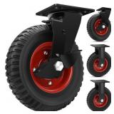 $110 W B D WEIBIDA 8 INCH HEAVY DUTY CASTER WHEELS