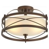 ENTRYWAY DRUM LIGHT FIXTURES, SEMI-FLUSH MOUNT RUS
