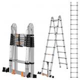 $160 DEZEX TELESCOPING LADDERS 16.5FT A FRAME LADD