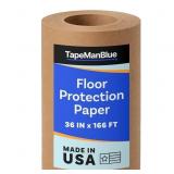 TAPEMANBLUE FLOOR PROTECTION PAPER, 36 INCH X 166