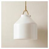 $138 NORDIC MILK GLASS PENDANT LIGHT, GLASS PENDAN
