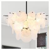 $244 DIA 28 INCH, MODERN GLASS CHANDELIERS FOR BED