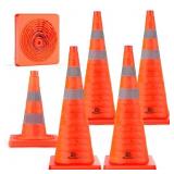 ROADHERO 28 INCH 6 PACK COLLAPSIBLE TRAFFIC SAFETY