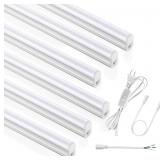 (6 PACK) 4FT T5 LED INTEGRATED FIXTURE, 6500K,20W,