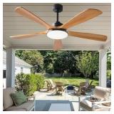 $140 NKPU CEILING FANS WITH LIGHTS AND REMOTE CONT