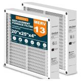 2-PACK 20X25X4 AIR FILTER COMPATIBLE WITH HONEYWEL