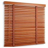 $106 CORDLESS 2" SLATS WOOD BLINDS FOR INDOOR WIND