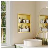 $129 QEKE 14X18 MEDICINE CABINET RECESSED, MEDICIN