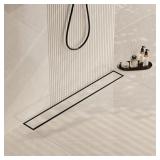 NEODRAIN 18 IN MATTE BLACK LINEAR SHOWER DRAIN- WI