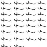 PEGBOARD HOOKS 30PCS,METAL J HOOKS KIT ASSORTMENT