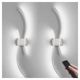 $130 BATTERY OPERATED WALL SCONCES SET OF TWO WITH