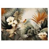 $130 TOOLHOM FLOWER SERIES MURAL COLORFUL LEAVES S