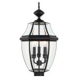 $140 KALIUM OUTDOOR POST LIGHTS, 3 LIGHT LAMP POST