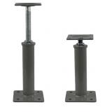 2 PACK HEAVY DUTY ADJUSTABLE FLOOR JACKS - 11.8" T