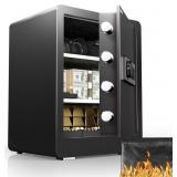 $150 DAYI SAFE BOX, 2.0 CUBIC FEET HOME SAFE WITH