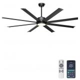 $136 OHNIYOU 72  CEILING FAN WITH LIGHTS - LARGE I