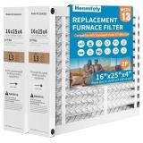2 PACK 16X25X4 PLEATED FURNACE FILTER - REPLACEMEN