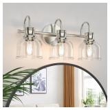 3 LIGHTS BATHROOM VANITY LIGHT FIXTURES, BRUSHED N