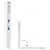 ELECTRICAL OUTLET EXTENDER WITH 2 AC OUTLETS, 2 US