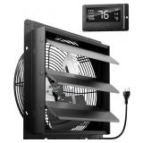 $120 HG POWER 12 INCH ATTIC FAN WITH THERMOSTAT, 9