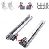 6 PAIRS 21 INCH UNDERMOUNT SOFT CLOSE DRAWER SLIDE