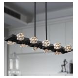 $210 AMZASA BLACK MODERN CRYSTAL CHANDELIERS FOR D