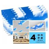 SHADEMAGIC - 4 PACK OF FLUORESCENT LIGHT COVERS -
